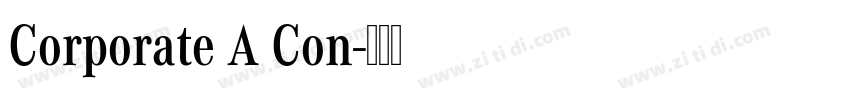 Corporate A Con字体转换